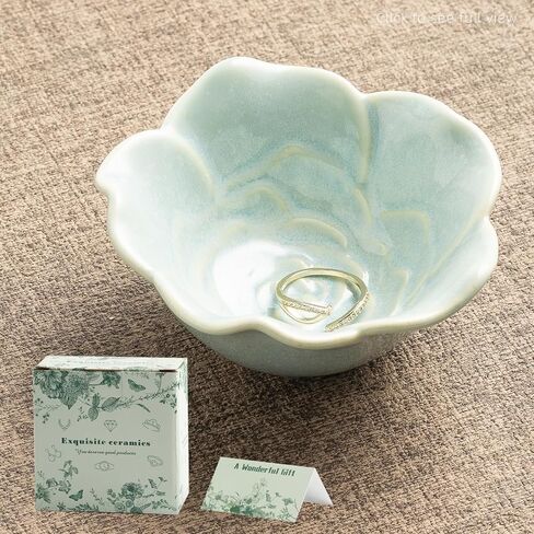 small Jewelry Dish, Ring Holder Dish, Jewelry Tray, Cute Aesthetic Vanity Organizer for Nightstand Bathroom Room Decor, Trinket Dish Valentine's Day Birthday Christmas Friendship Gifts (yellow) in Kuwait