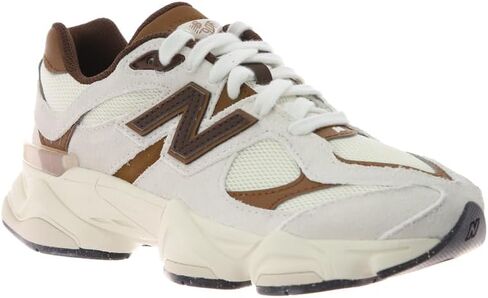 New Balance 9060 Lace Grade Boys Kids Running Inspired (G90609SI) (Breakfast Tea/Angora) in Kuwait