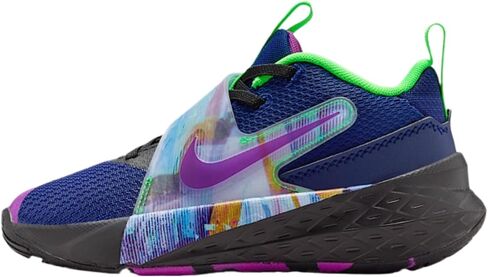 Nike Team Hustle D 12 Little Kids' Shoes (Blue Void/Black/Green Strike/Vivid Purple) in Kuwait