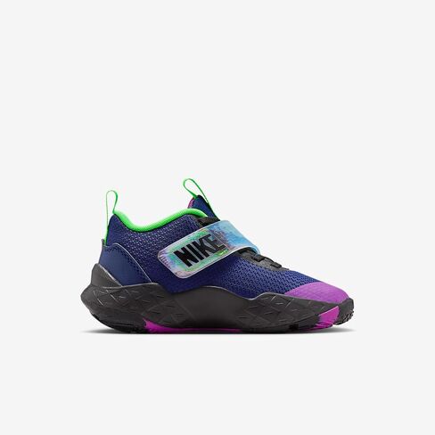 Nike Team Hustle D 12 Little Kids' Shoes (Blue Void/Black/Green Strike/Vivid Purple) in Kuwait