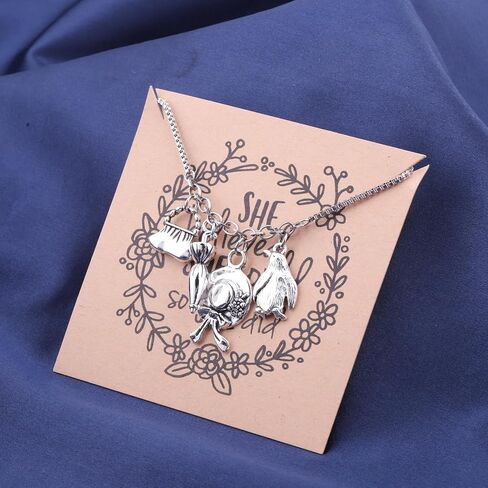 FOTAP Movie Inspire Bracelet Parrot Umbrella Fan Gift Penguin Lover Jewelry Mary Musical Merch in Kuwait