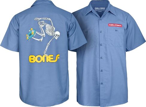 Powell Peralta Skateboard Skeleton Work Shirt in Kuwait