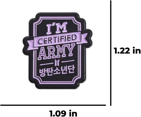 K-Pop Music Boy Band Aesthetic Enamel Pin - Pop Culture Fandom Purple Heart & Lightstick Inspired Accessory in Saudi Arabia