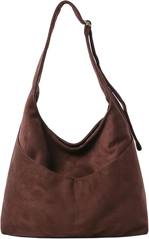MYHOZEE Hobo Bags for Women: Large Slouchy Shoulder Bag Vegan Leather Adjustable Crossbody Tote Purse for Work Travel Daily | Soft Vegan Leather in Saudi Arabia