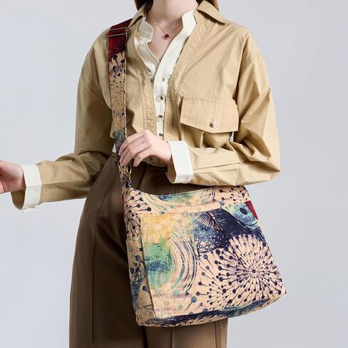 OPQRSTU Retro Hippie Hobo Bohemian Lightweight Large Capacity Shoulder Bag Boho Crossbody Handbags in Saudi Arabia