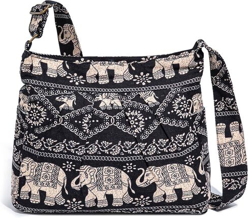 OPQRSTU Retro Hippie Hobo Bohemian Lightweight Large Capacity Shoulder Bag Boho Crossbody Handbags in Saudi Arabia