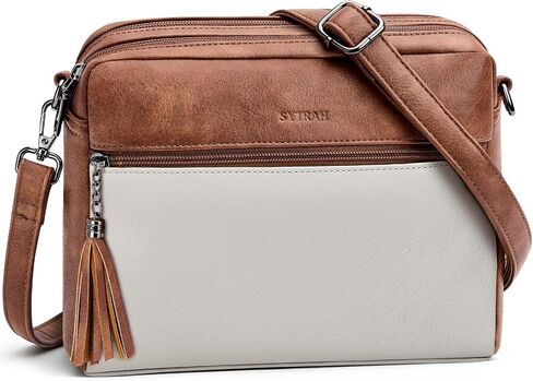 SYTRAH Crossbody Bags for Women, Lightweight Medium Crossbody Purse, Soft Leather Purses for Women Shoulder Handbags in Saudi Arabia