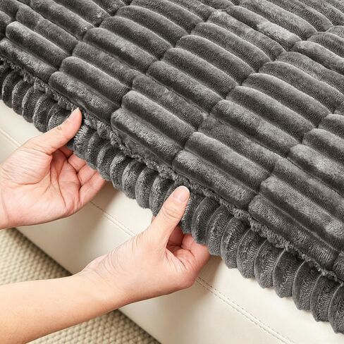 SUBRTEX Couch Cover for Dogs, Non-Slip Sofa Mat Washable, Thick Sofa Slipcover Cushion Protector Pet-Friendly (Gray, 27.6"x59.1") in Saudi Arabia