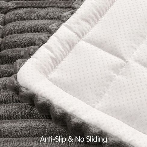 SUBRTEX Couch Cover for Dogs, Non-Slip Sofa Mat Washable, Thick Sofa Slipcover Cushion Protector Pet-Friendly (Gray, 27.6"x59.1") in Saudi Arabia