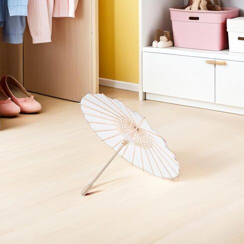 5pcs White Oil Paper Umbrellas, 23. 6 Inch Asian Paper Parasol, Handmade Bamboo Wedding Umbrellas for Dance, Crafts Party Decor in Saudi Arabia
