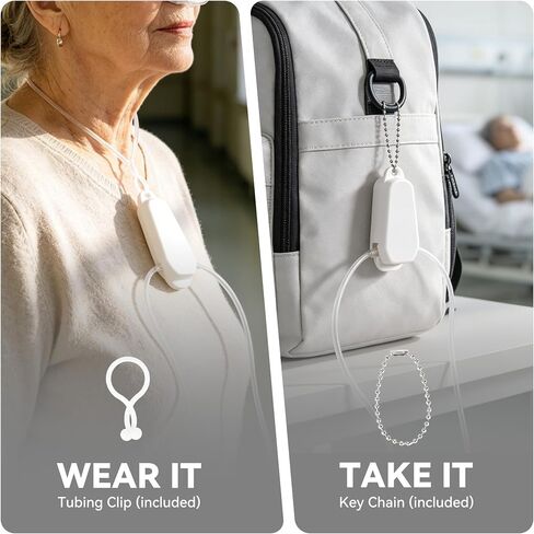 Oxygen Nasal Cannula Protective Cover, Nasal Cannula Hose Cover Accessory, Hose Holder Protector for Portable Concentrator Machine Tubing, Keeps Tube Nose Piece Clean in Kuwait