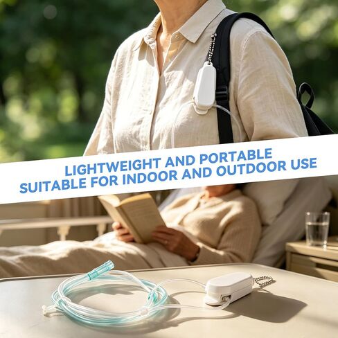 Oxygen Nasal Cannula Protective Cover, Nasal Cannula Hose Cover Accessory, Hose Holder Protector for Portable Concentrator Machine Tubing, Keeps Tube Nose Piece Clean in Kuwait