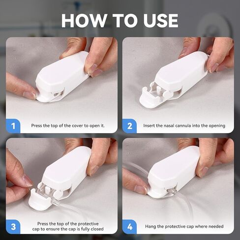 Oxygen Nasal Cannula Protective Cover, Nasal Cannula Hose Cover Accessory, Hose Holder Protector for Portable Concentrator Machine Tubing, Keeps Tube Nose Piece Clean in Kuwait