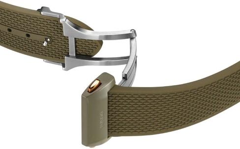 Rado - Captain Cook - Men's Automatic Swiss Watch - 43mm Grey Dial - Green Rubber & High-Tech Ceramic Bracelet - R32150168 in Kuwait