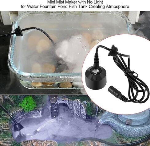 EVGATSAUTO Ultrasonic Mist Maker, Fog Machine for Water Fountain Pond Fish Tank with 24V DC Output for Indoor Outdoor Decor Humidifier in Kuwait