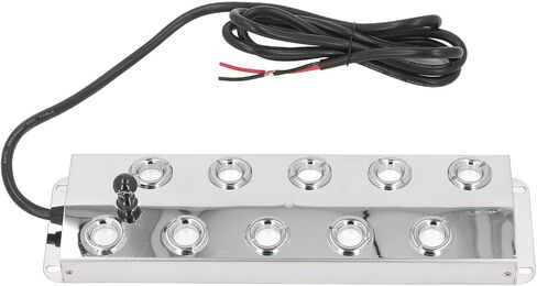 Ultrasonic Mist Maker 10 Head, DC45-48V 1.5m Cable Fogger with Food Grade Stainless Steel IP67, for Pond Fountain Indoor Outdoor Humidifying in Kuwait