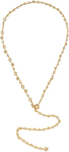Gold Plated Long Y Necklace for Women,Adjustable Lariat Chain Statement Jewelry, Trendy Accessory for Party Date Night Daily Streetwear in Saudi Arabia