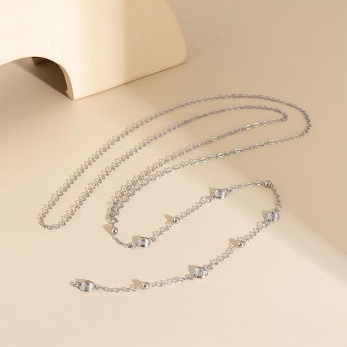 Gold Long Chain Y Necklace for Women Dainty Tassel Rhinestone Statement Collar Choker Necklace Simple Daily Charm Beach Party Jewelry in Saudi Arabia