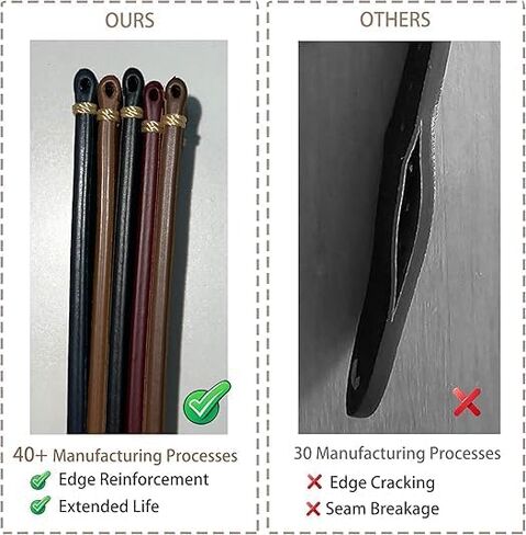 EACHE Vintage Leather Watch Bands Crazy Horse/Oil Wax Vintage Watch Strap | Top grain leather, hand-finished stitching, coated edges, polished buckle, vintage style for casual and business wear in Saudi Arabia