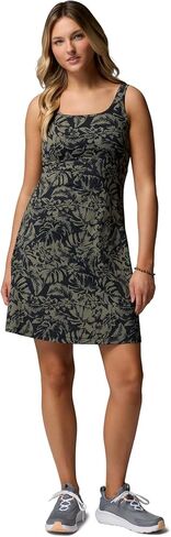 فستان الشمس PFG Freezer III للنساء من كولومبيا، Cypress Vacay Blooms Tonal، 2X in Kuwait