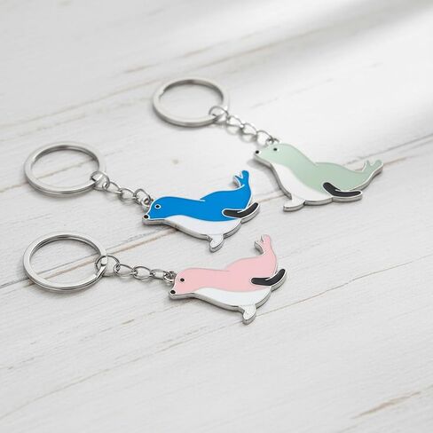 3 Pack Set Sea Lion Keychain for Women Men,Cute Seal Stuff Bag Charms Keychains Accessories Gifts For Car Key Ring,Backpacks,Purse in Kuwait