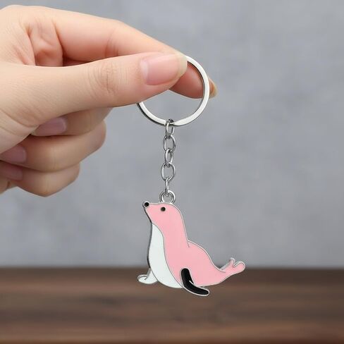 3 Pack Set Sea Lion Keychain for Women Men,Cute Seal Stuff Bag Charms Keychains Accessories Gifts For Car Key Ring,Backpacks,Purse in Kuwait
