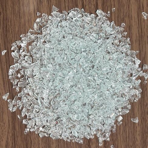 Clear Crushed Glass for Resin Art, Broken Glass Pieces for Craft, 1.5lb Transparent Glass for Resin Craft Art, Epoxy DIY, Vase Filler, Making Decoration in Saudi Arabia