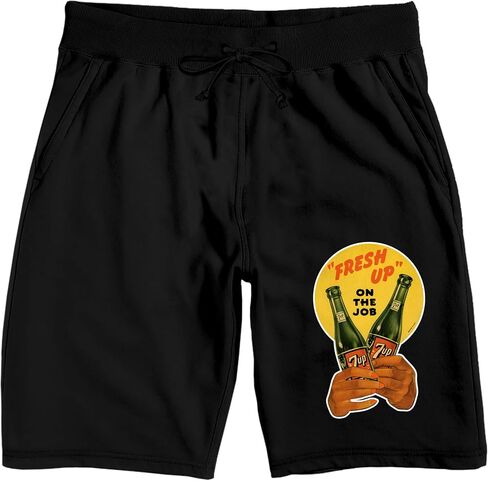 7UP Fresh Up On The Job Men's Black Sleep Pajama Shorts in Kuwait