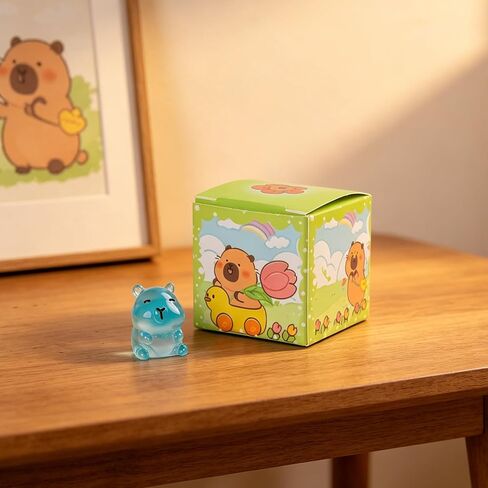 Capybara Mystery Box Figurines, Collectible Ornaments Home Desktop Decor, Ideal Gift for Festival Birthday, Single Pack in Saudi Arabia