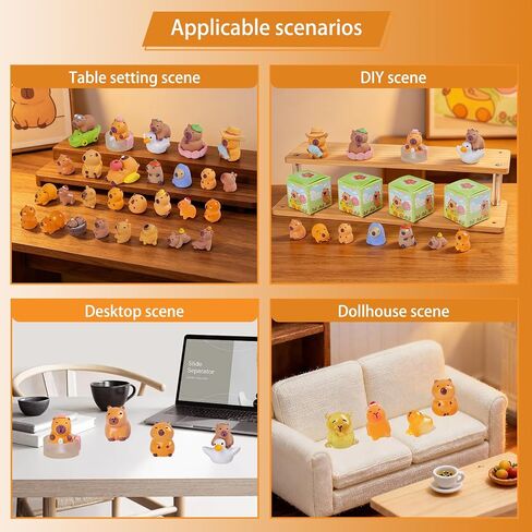 Capybara Mystery Box Figurines, Collectible Ornaments Home Desktop Decor, Ideal Gift for Festival Birthday, Single Pack in Saudi Arabia