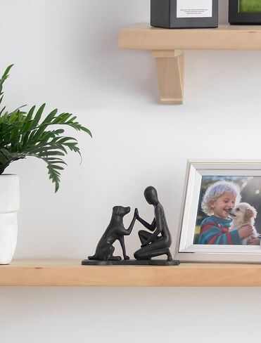 Sziqiqi Dog Dad Gifts for Men: Gifts for Dog Lovers Owners Dads - Father's Day Christmas Valentine's Day Birthday Memorial Gift for Dogs Dads - Pet and Man Statue for Doggy Lover in Kuwait