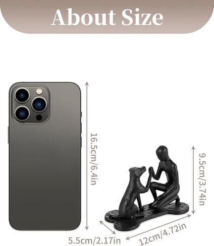 Sziqiqi Dog Dad Gifts for Men: Gifts for Dog Lovers Owners Dads - Father's Day Christmas Valentine's Day Birthday Memorial Gift for Dogs Dads - Pet and Man Statue for Doggy Lover in Kuwait