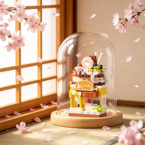 Cake Shop Statue, Miniature Bakery Building Model, Detailed Collectible Decor for Home Shelf and Office Display in Kuwait