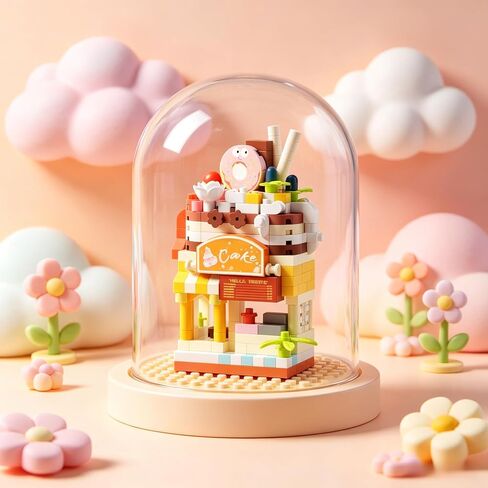 Cake Shop Statue, Miniature Bakery Building Model, Detailed Collectible Decor for Home Shelf and Office Display in Kuwait