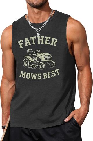 Farther's Day Shirt for Men Dad Graphic Tee Worlds Best Farter I Mean Father Sleeveless Tank Tops in Kuwait