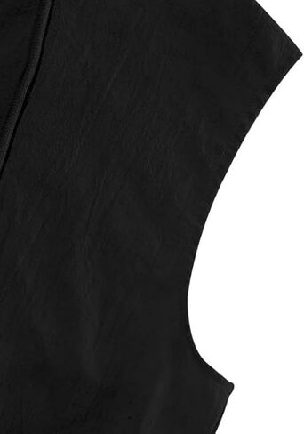 Mens Linen Sleeveless Hoodies Button Down Tank Shirt Summer Casual Beach Lightweight Hawaiian Fashion Tops in Kuwait