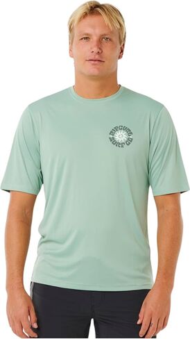 سترة Rip Curl 2026 للرجال من Pacific Rinse Surflite UPF بأكمام قصيرة 16ZMRV - Aloe in Kuwait