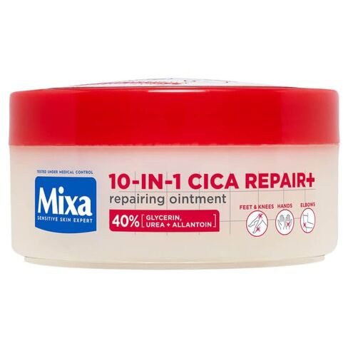 Mixa 10-in-1 CICA Repair+ Restoring Ointment for Very Dry Skin – 150 ml – Intensive Hydration & Repair Cream with Glycerin, Urea & Allantoin in Saudi Arabia