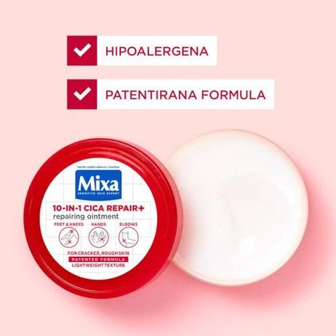 Mixa 10-in-1 CICA Repair+ Restoring Ointment for Very Dry Skin – 150 ml – Intensive Hydration & Repair Cream with Glycerin, Urea & Allantoin in Saudi Arabia