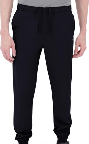 Skora Men's Woven Running Pants, Qwik Dry Stretch Jogger Sweatpants with Zipper Pockets, Activewear for Gym Training in Saudi Arabia