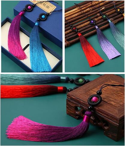 Elegant Polyester Taiji Swords Tassels for Martial Arts and Cultural Decoration Decorative Luck Beads Fringe Pendant in Saudi Arabia