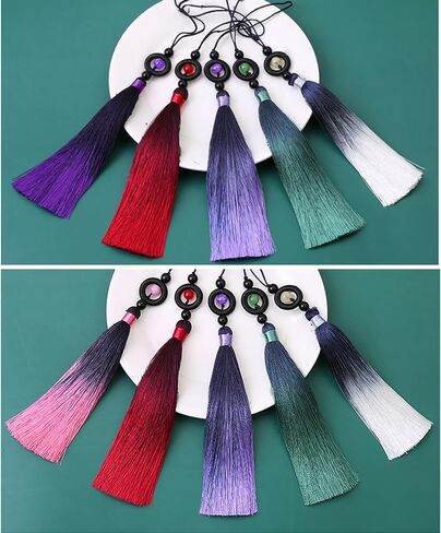 Elegant Polyester Taiji Swords Tassels for Martial Arts and Cultural Decoration Decorative Luck Beads Fringe Pendant in Saudi Arabia