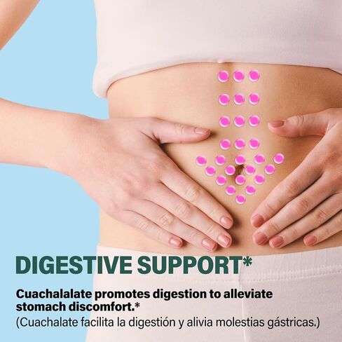 Cuachalalate Digestive Drops: Herbal Supplement w/Licorice Root, Dandelion, Clove, Cancerina Extracts for Upset Stomach Relief, Gastric Health, & Immune System Support. 2oz in Kuwait