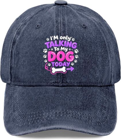 I'm Onlys Talking to My Dogs Today Hats for Women Funny Washed Distressed in Kuwait