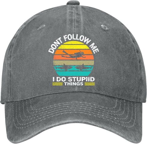 قبعة Don't Follow Me I Do Stupid Things للنساء المرحة والمغسولة in Kuwait