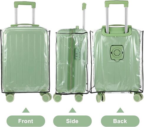 6 Pcs Suitcase Covers for Luggage Luggage Covers for Suitcase Tsa Approved Clear PVC Waterproof Protectors Fits 20 22 24 26 28 30 Inch Wheeled Baggage Travel Essentials in Saudi Arabia