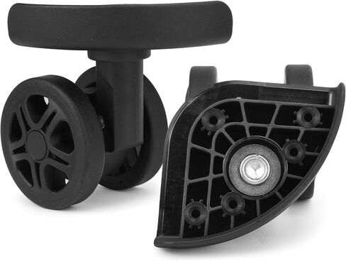 1 Pair Luggage Wheels Replacement Black Suitcase Replacement Parts Caster Trunk Wheels Luggage Suitcase Trolley, Double-Row Wheels in Saudi Arabia