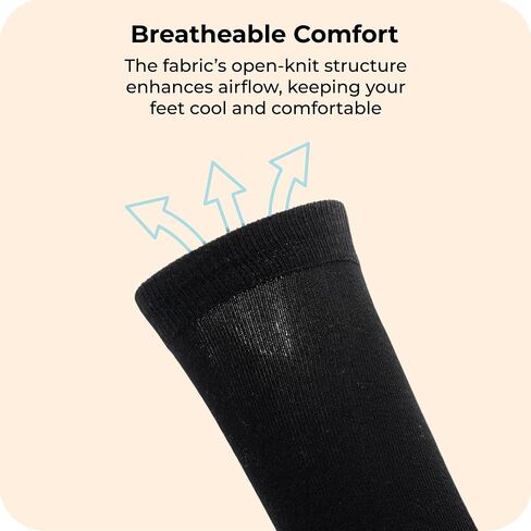 AMELLE Formal Black Assorted Men's Socks Soft Crew Socks Breathable Classic Dress Sock with Reinforcement Heel & Toe 10-13 US in Saudi Arabia