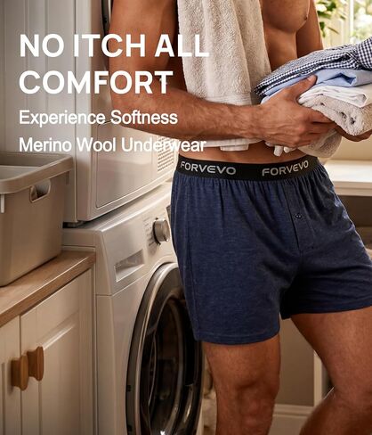3 Pack Mens Merino Wool Underwear,Breathable Wool Boxer Briefs,Comfortable Moisture Wicking Underwear for Men in Saudi Arabia