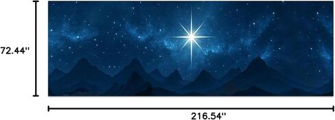 Newwiee 18 ft x 6 ft Nativity Scene Backdrop Banner Scene to Bethlehem Nativity Christmas Decor Bible Supplies Western Backdrop for Christmas Church Event Medieval Party Decor Outdoor Indoor in Kuwait